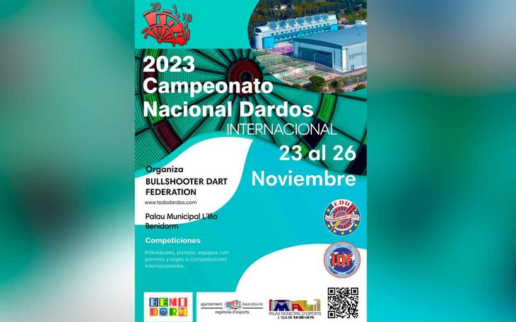 El Palau l’Illa de Benidorm acoge este fin de semana el Campeonato Nacional e Internacional de Dardos Electrónicos 