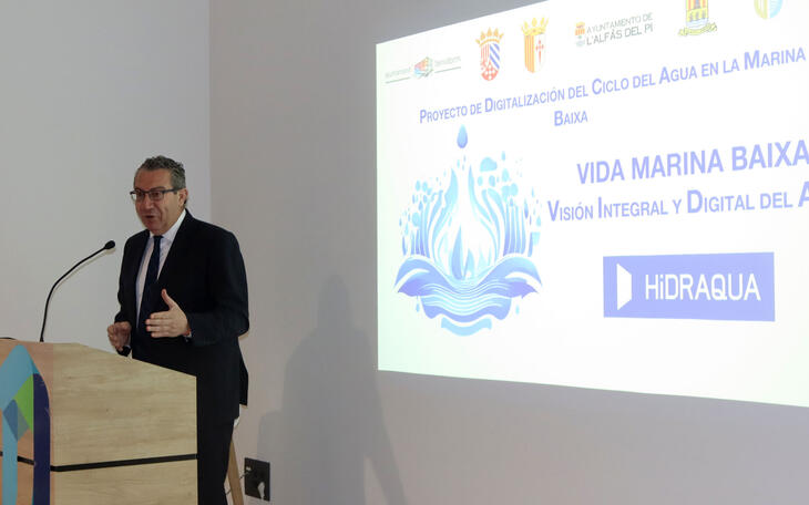 Benidorm opta a ayudas europeas para desarrollar un proyecto de digitalización del ciclo del agua impulsado por Hidraqua en la Marina Baixa