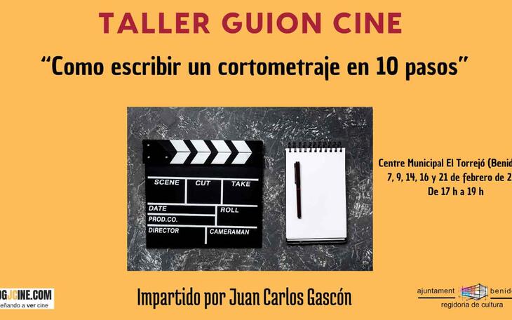 Cultura organiza un taller para aprender a escribir el guion de un cortometraje 