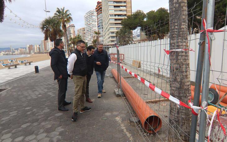 Benidorm finaliza la obra de renovación del colector de residuales en la avenida de Madrid para terminar con los vertidos y malos olores 