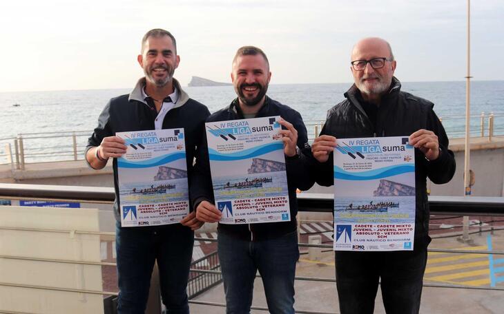La bahía de Benidorm acoge este domingo la IV Regata de la Liga SUMA de remo