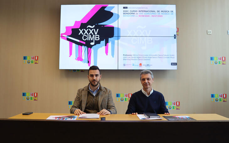 Cultura convoca el XXXV Curso y el XXV Concurso Internacional de Música de Benidorm