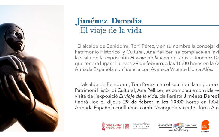 Benidorm ultima la instalación de su nueva exposición monumental, firmada por el artista Jiménez Deredia