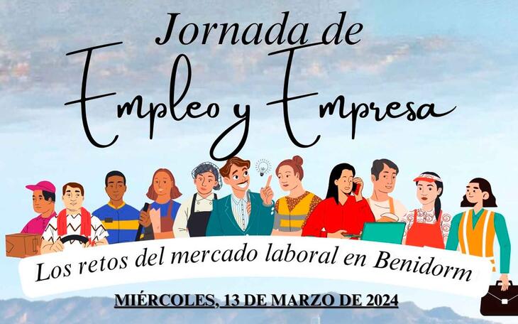 Cartel de la Jornada Empleo y Empresa. 
