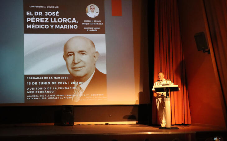 Una conferencia sobre José Pérez Llorca ofrece una semblanza del médico y marino benidormense a lo largo del siglo XX 