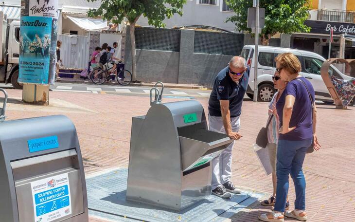 Los contenedores soterrados de la calle Goya ya están operativos 