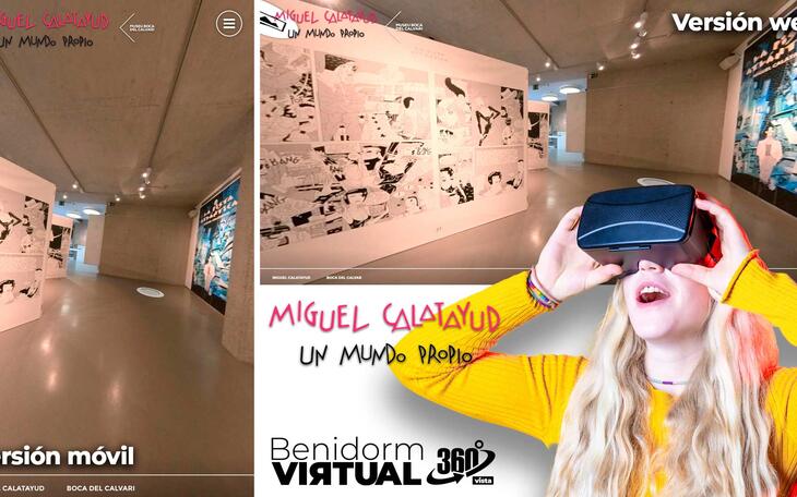 La exposición ‘Un mundo propio’ del ilustrador alicantino Miguel Calatayud ya forma parte del Benidorm Virtual 