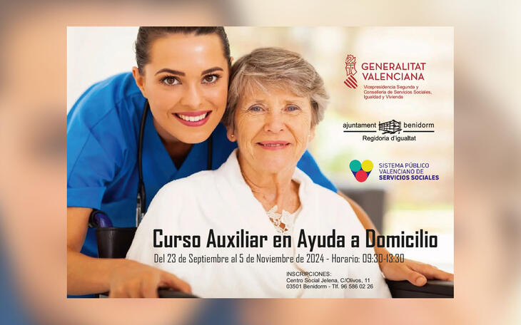 Benidorm lanza un curso de inserción laboral para mujeres centrado en la ayuda a domicilio