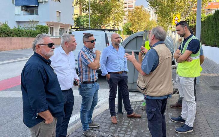Benidorm ultima las obras de renaturalización y renovación de redes de saneamiento y pluviales en el barrio de Els Tolls 