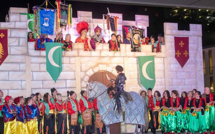Moros y cristianos en Benidorm.