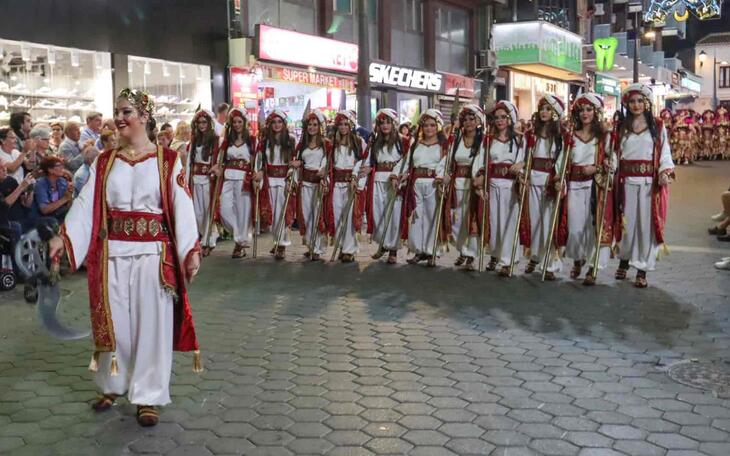 Fiestas de Moros y Cristianos en Benidorm.