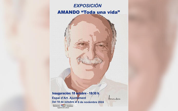 Benidorm ofrece una retrospectiva de la obra de Amando en la exposición ‘Toda una vida’