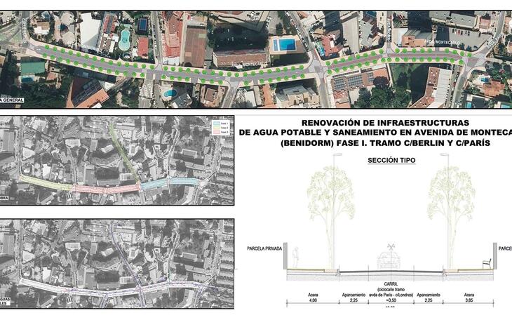 Benidorm reiniciará de manera urgente las obras en la avenida Montecarlo tras resolver el contrato con la empresa