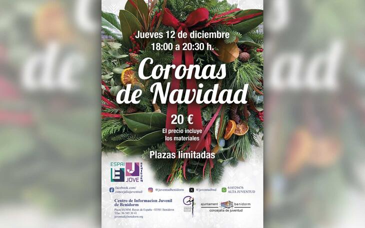 Juventud organiza un curso de decoración navideña 