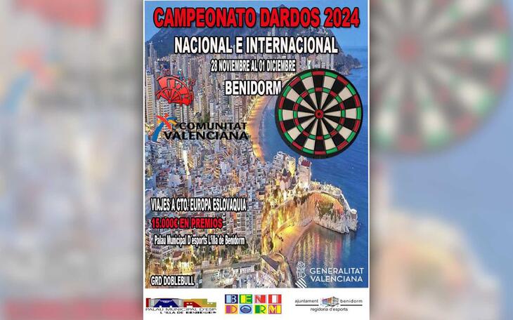 Alrededor de 5.000 jugadores se darán cita en el Campeonato Nacional e Internacional de Dardos 