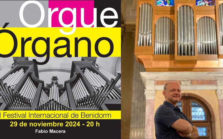 El organista italiano Fabio Macera protagoniza mañana la penúltima cita del XII Festival Internacional de Órgano  