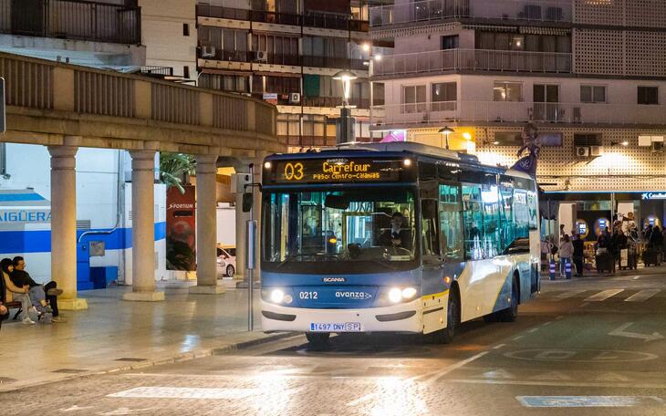 Benidorm recibe una subvención de 166.782 euros para financiar el servicio de transporte público colectivo de viajeros 