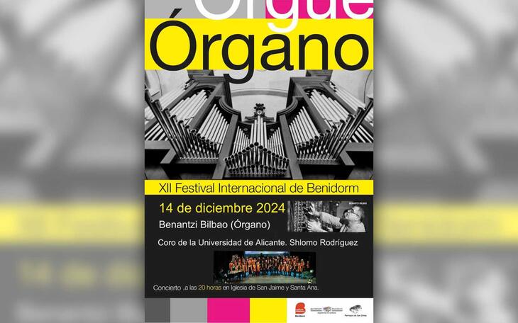 Benantzi Bilbao y el coro de la Universidad de Alicante cierran el XII Festival Internacional de Órgano de Benidorm 