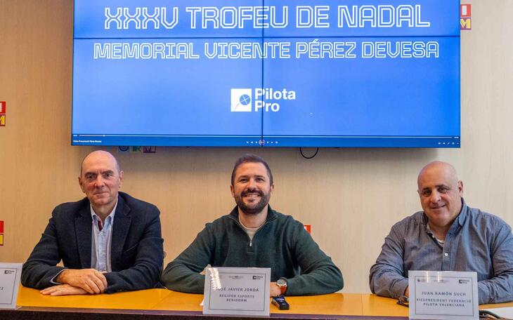 El trinquet ‘Alcalde Vicente Pérez Devesa’ acoge el XXXV ‘Trofeu Nadal’ de Benidorm de Escala i Corda 
