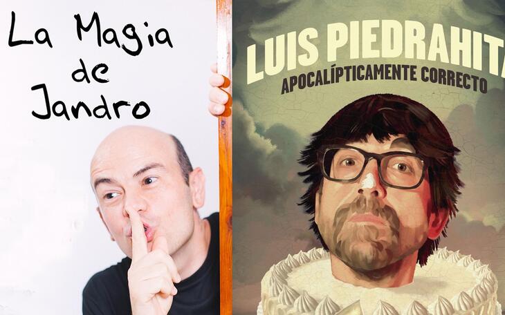 Cultura anuncia dos espectáculos de humor para los primeros meses del año: Jandro y Luis Piedrahita estarán en Benidorm 