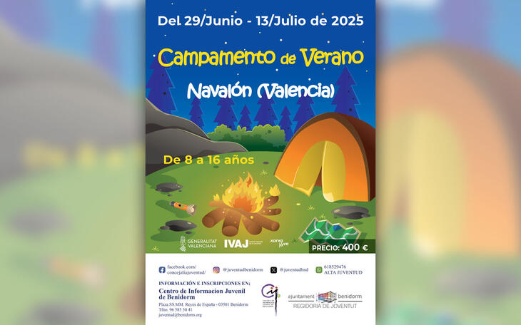 Juventud organiza un campamento de verano en la localidad de Navalón del 29 de junio al 13 de julio 