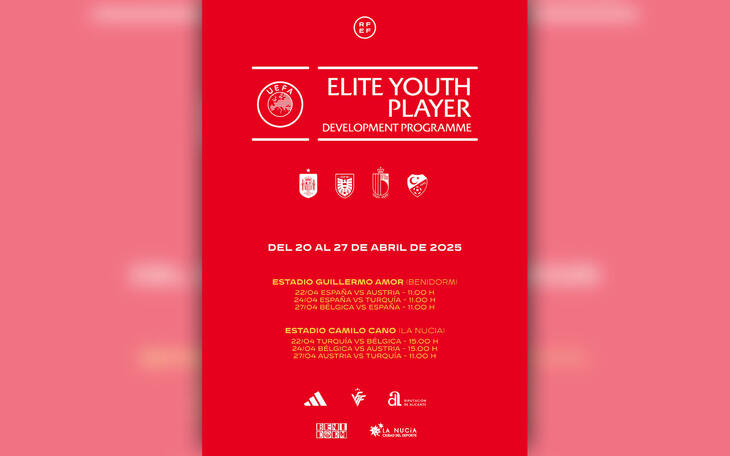 El estadio Guillermo Amor acogerá tres partidos de la selección española sub-16 de un programa de desarrollo de jugadores jóvenes de la UEFA