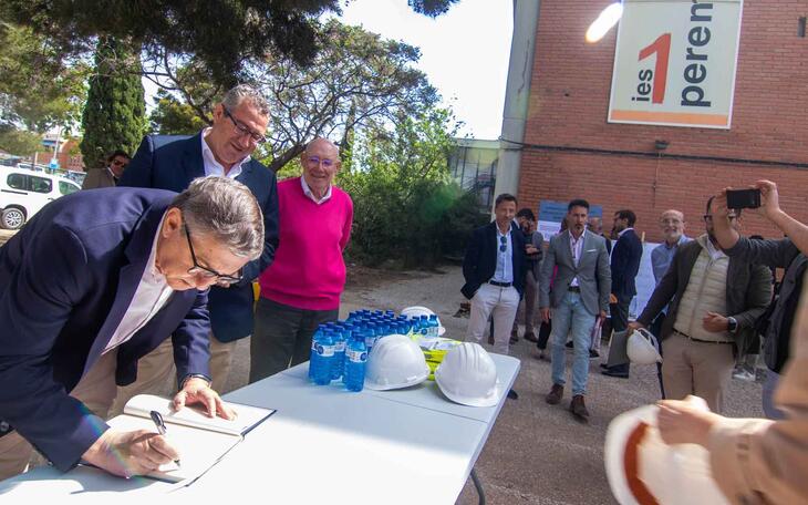 Educación inicia las esperadas obras del instituto Pere Maria Orts i Bosch de Benidorm, con una inversión de 12,9 millones