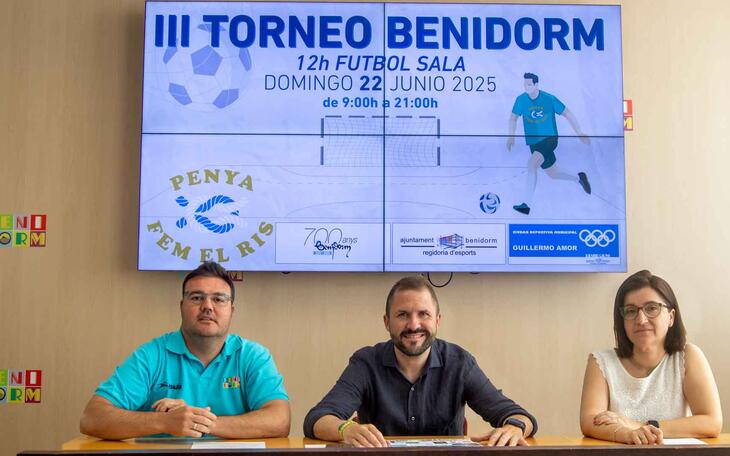 La Ciudad Deportiva Guillermo Amor acogerá el III Torneo ‘Benidorm 12 horas de Fútbol Sala’ de la penya ‘Fem el Ris’