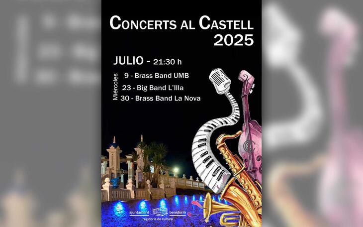Benidorm inicia este miércoles el ciclo ‘Concerts al Castell’ con tres fechas en el mes de julio 