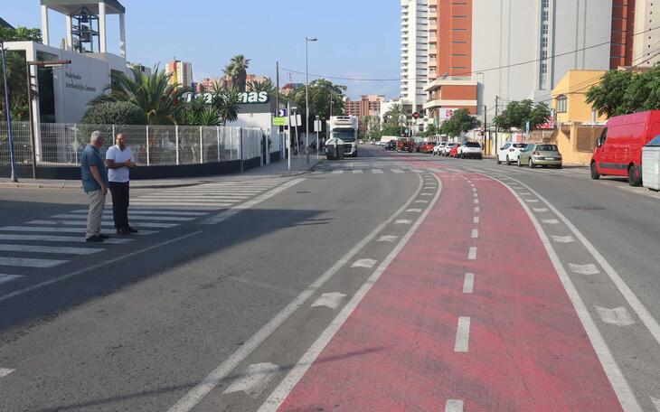 Benidorm ejecuta dos intervenciones en Severo Ochoa para mejorar la seguridad vial y la fluidez del tráfico
