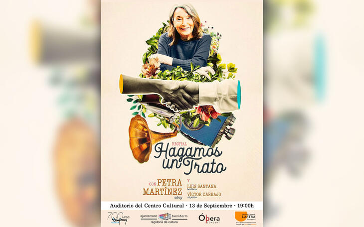 El espectáculo ‘Hagamos un trato’ de la actriz Petra Martínez llega en septiembre a Benidorm 