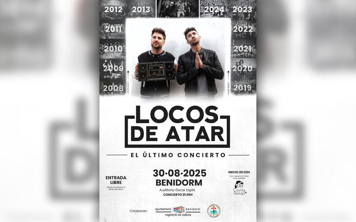 ‘Locos de Atar’ se despide el sábado 30 con ‘El último concierto’ en el auditorio Óscar Esplá 