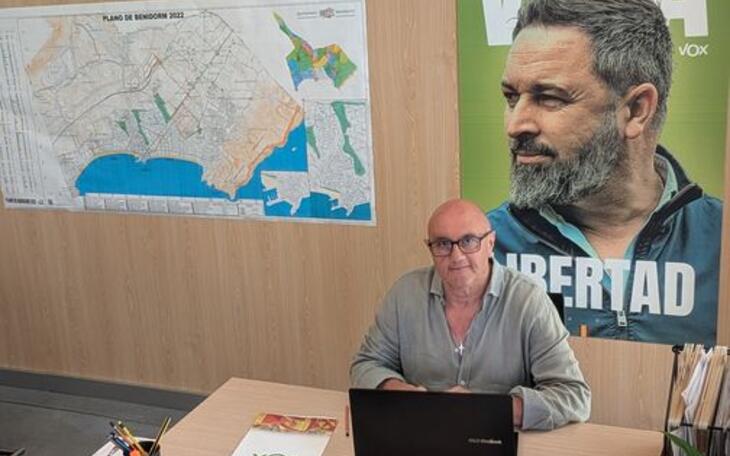 Miguel San Martín portavoz del partido VOX en Benidorm