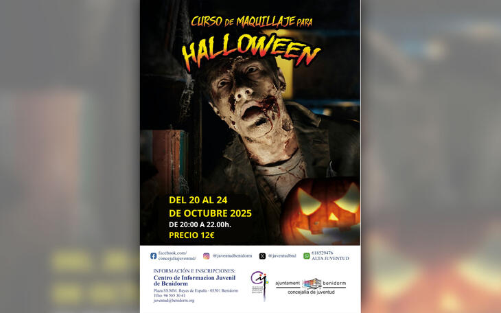 Curso de maquillaje para Halloween