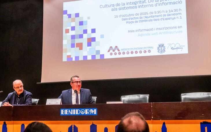 Benidorm acoge la jornada ‘Cultura de la integridad’ organizada por la Agencia Valenciana Antifraude (AVAF) 