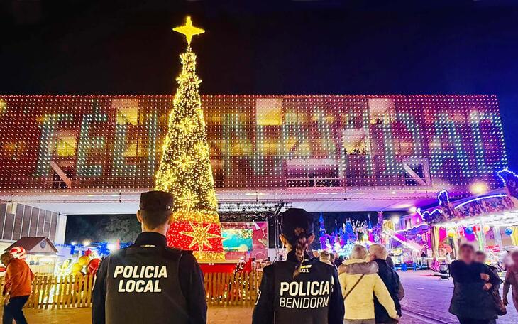 La Policía Local de Benidorm activa la campaña ‘Navidad segura’ en las zonas más concurridas 