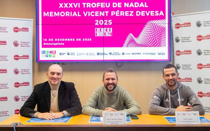 El trinquet de Benidorm acoge la XXXVI edición del ‘Trofeu Nadal’ en memoria de Vicente Pérez Devesa