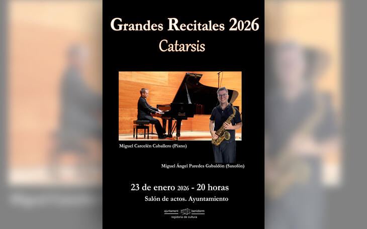 Benidorm inicia el viernes un nuevo ciclo de los ‘Grandes Recitales’ con el dúo ‘Catarsis’