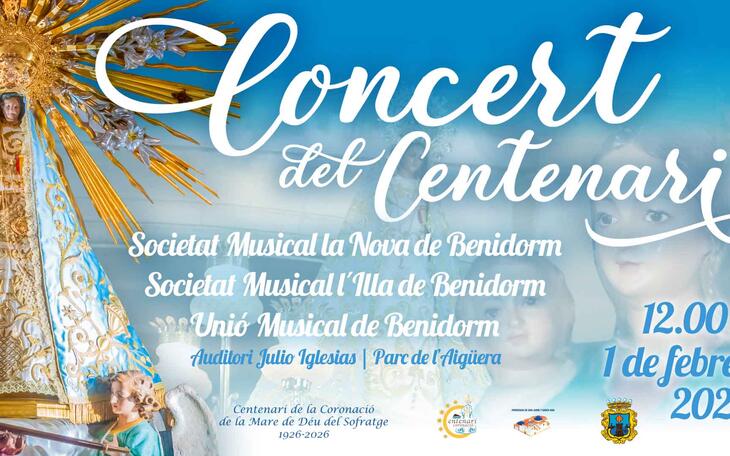 Benidorm celebra este domingo el concierto del ‘Centenario de la Coronación de la Mare de Déu del Sofratge’