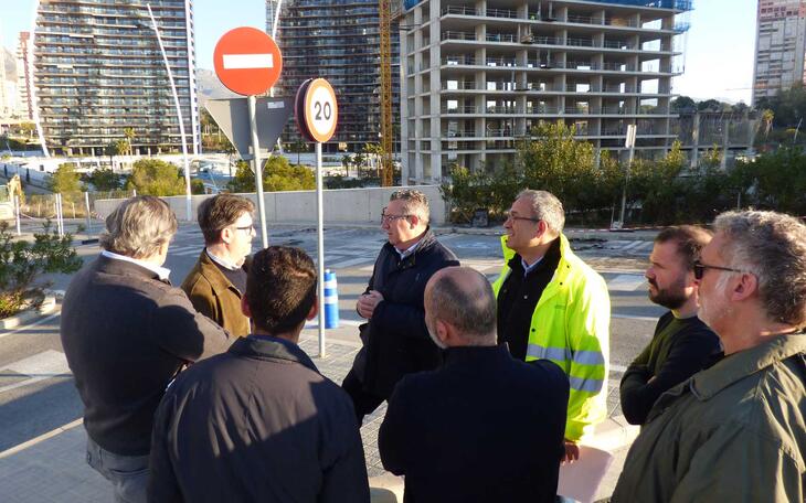 Benidorm avanza en las obras de la instalación solar fotovoltaica del aparcamiento de Poniente