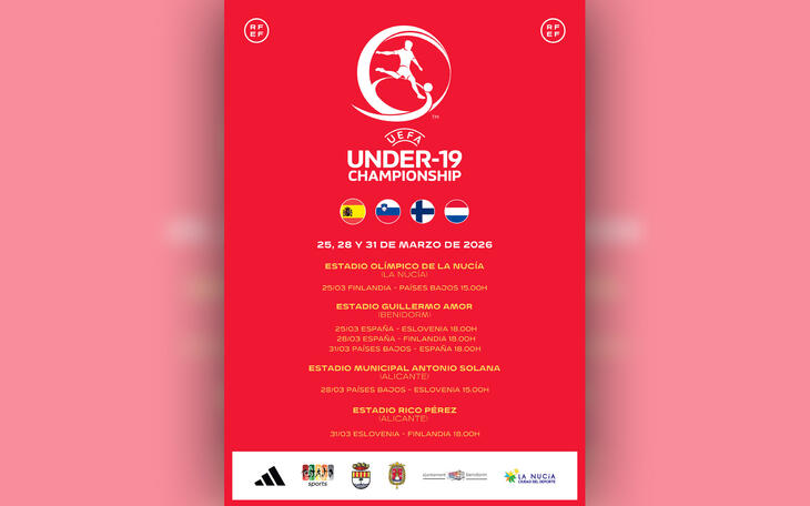 Benidorm acogerá los tres partidos de la Ronda Elite UEFA de selección española de fútbol sub 19