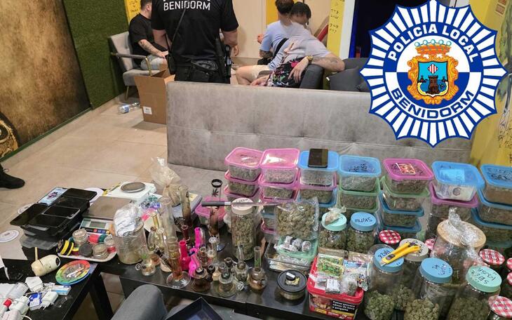 Actuación policial contra el tráfico de drogas