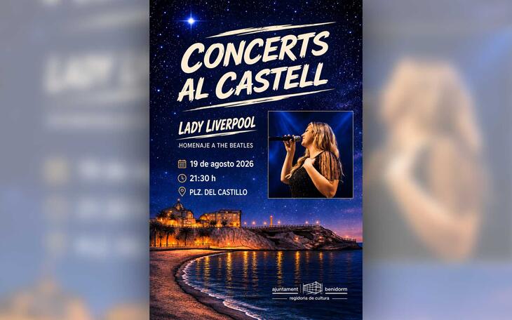 El homenaje a The Beatles de Lady Liverpool pone hoy el broche final al ciclo ‘Concerts al Castell’ de Benidorm 