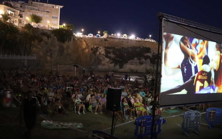 Cine en la playa