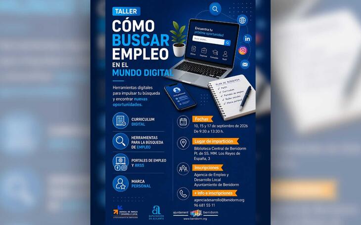 Benidorm programa al setembre un taller per a la cerca d