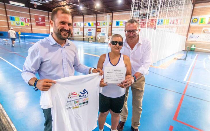 Blind tennis a Benidorm.