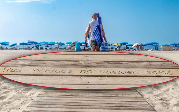 Benidorm porta a les passarel·les de les platges una campanya de corresponsabilitat amb missatges sobre sostenibilitat i convivència