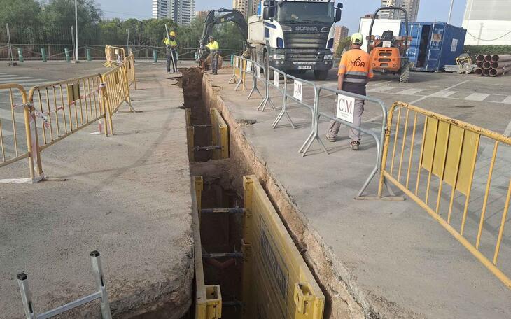 El tráfico quedará cortado en el Camí del Salt de l’Aigua desde el día 19 por las obras del colector del Palau 