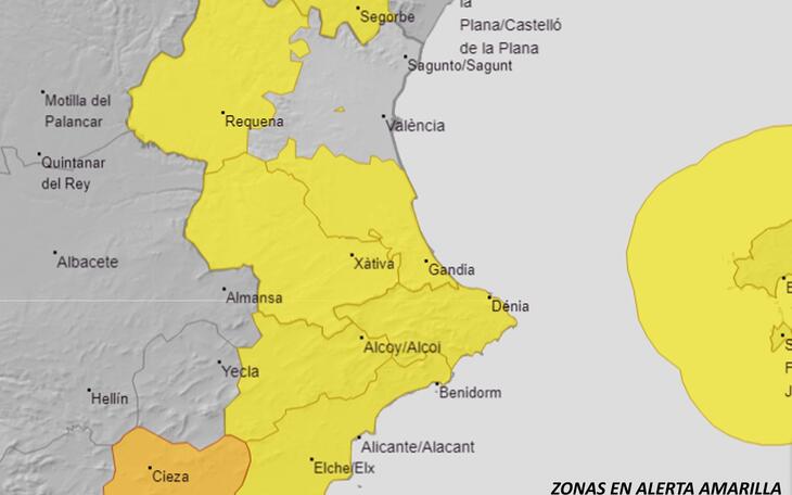 Alertas AEMET fin de semana