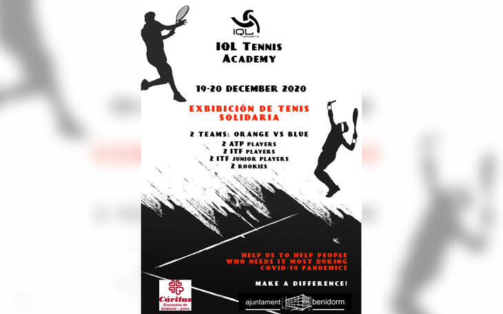 Exhibició de tenis benèfica a favor de Càritas...